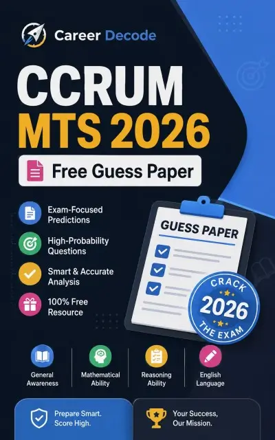 CCRUM MTS 2026 Free Guess Paper