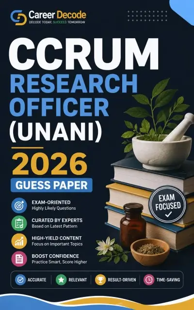 CCRUM Research Officer (Unani) 2026 Free Guess Paper