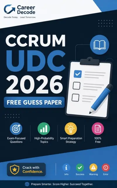 CCRUM UDC 2026 Free Guess Paper