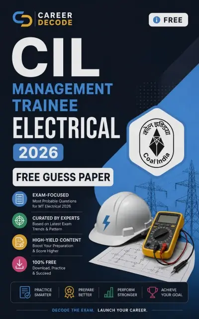 CIL Management Trainee Electrical 2026 Free Guess Paper