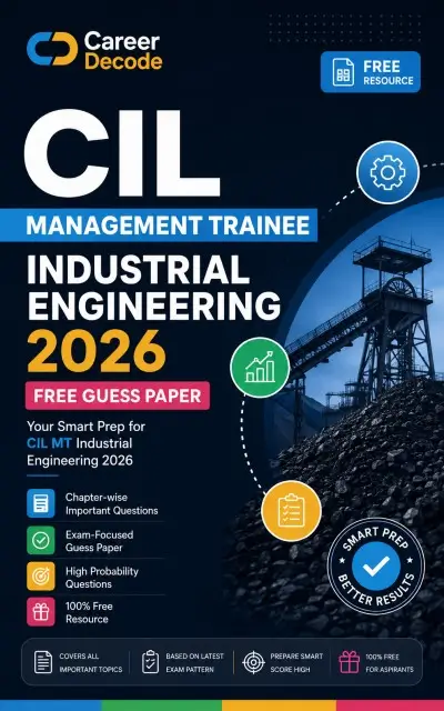 CIL Management Trainee Industrial Engineering 2026 Free Guess Paper