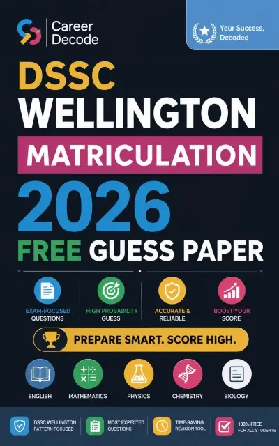 DSSC WELLINGTON Matriculation 2026 Free Guess Paper
