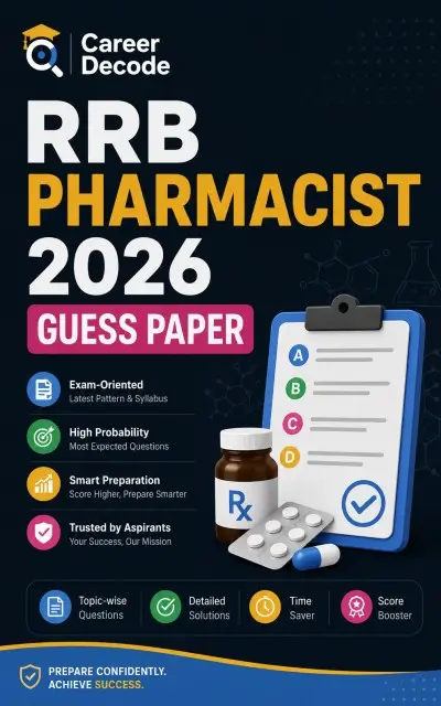 RRB Pharmacist 2026 Free Guess Paper