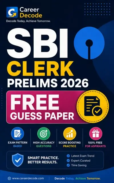 SBI Clerk Prelims 2026 Free Guess Paper