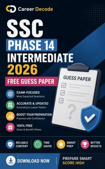 SSC Phase 14 Intermediate 2026 Free Guess Paper