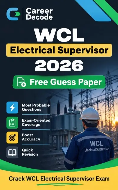 WCL Electrical Supervisor 2026 Free Guess Paper